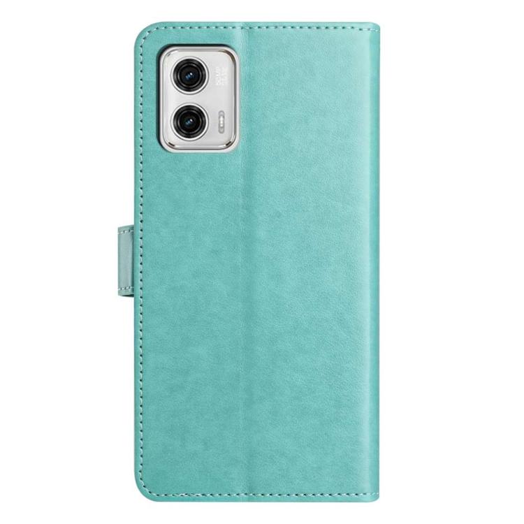 For Motorola Moto G73 Lambskin 8-card Slot Leather Phone Case