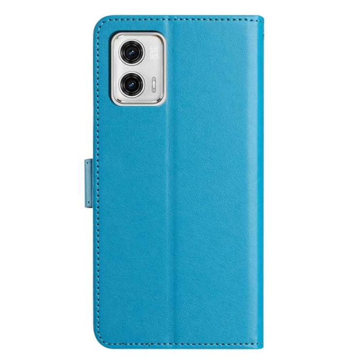 For Motorola Moto G73 Lambskin 8-card Slot Leather Phone Case