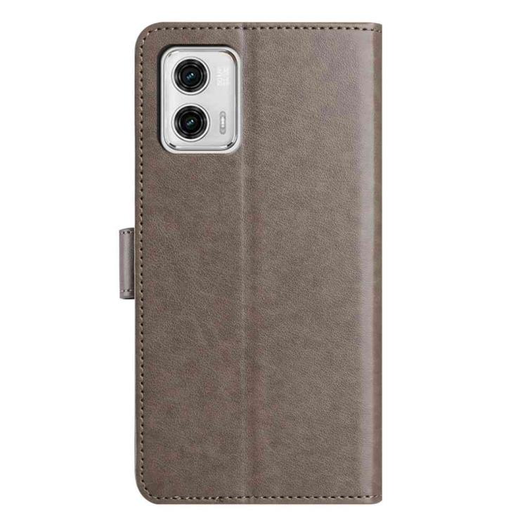 For Motorola Moto G73 Lambskin 8-card Slot Leather Phone Case