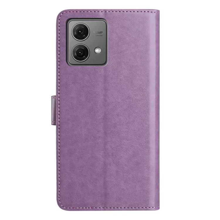 For Motorola Moto G84 5G Lambskin 8-card Slot Leather Phone Case