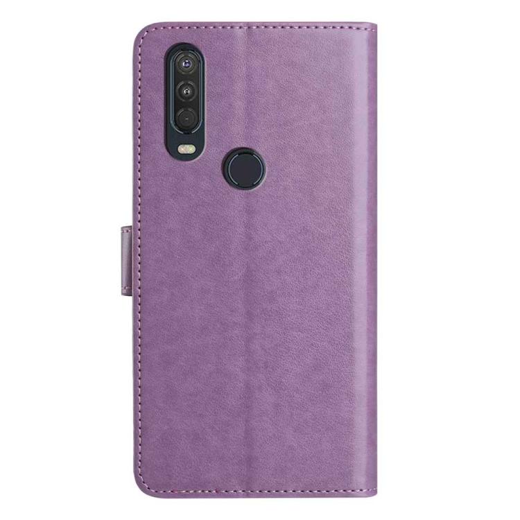 For Motorola One Action / P40 Power Lambskin 8-card Slot Leather Phone Case
