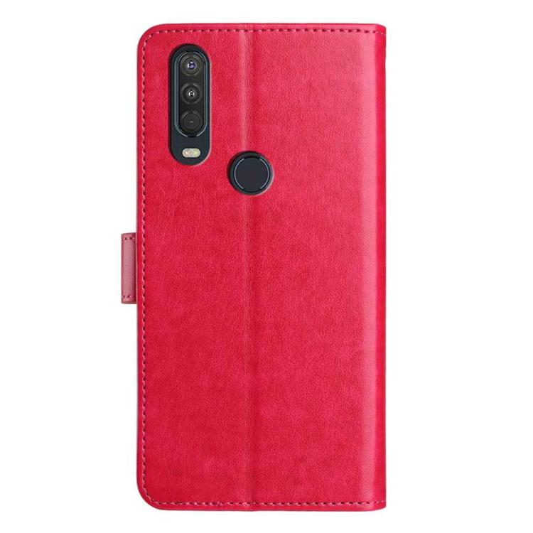 For Motorola One Action / P40 Power Lambskin 8-card Slot Leather Phone Case