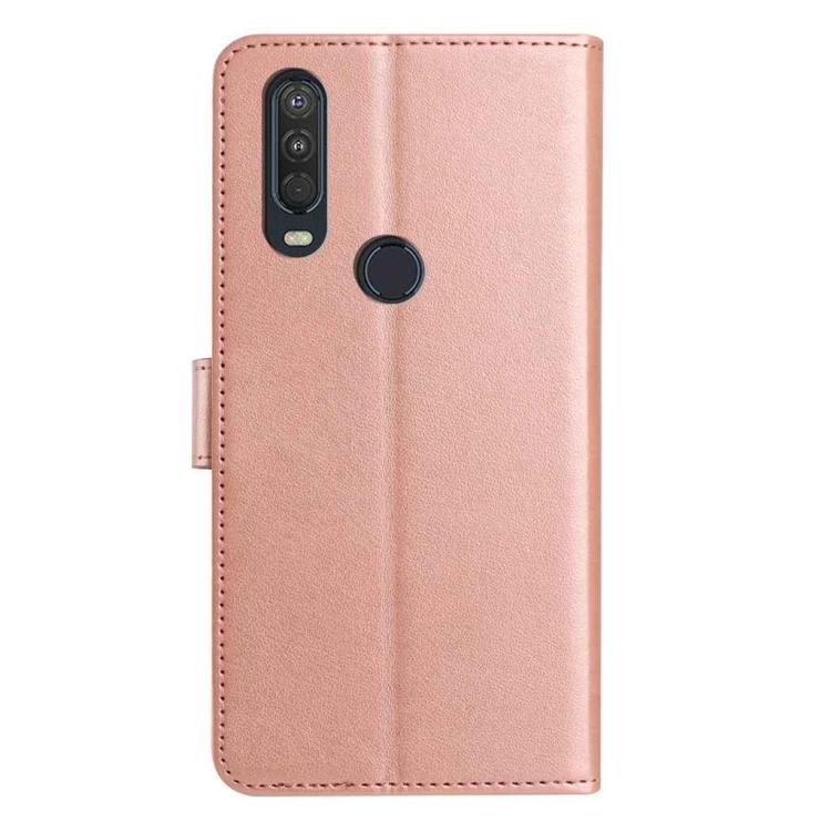 For Motorola One Action / P40 Power Lambskin 8-card Slot Leather Phone Case