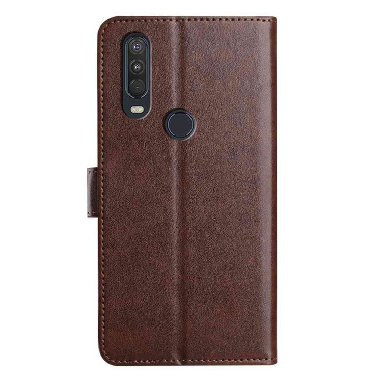 For Motorola One Action / P40 Power Lambskin 8-card Slot Leather Phone Case