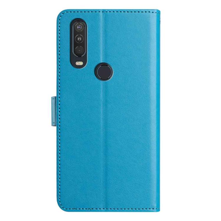 For Motorola One Action / P40 Power Lambskin 8-card Slot Leather Phone Case