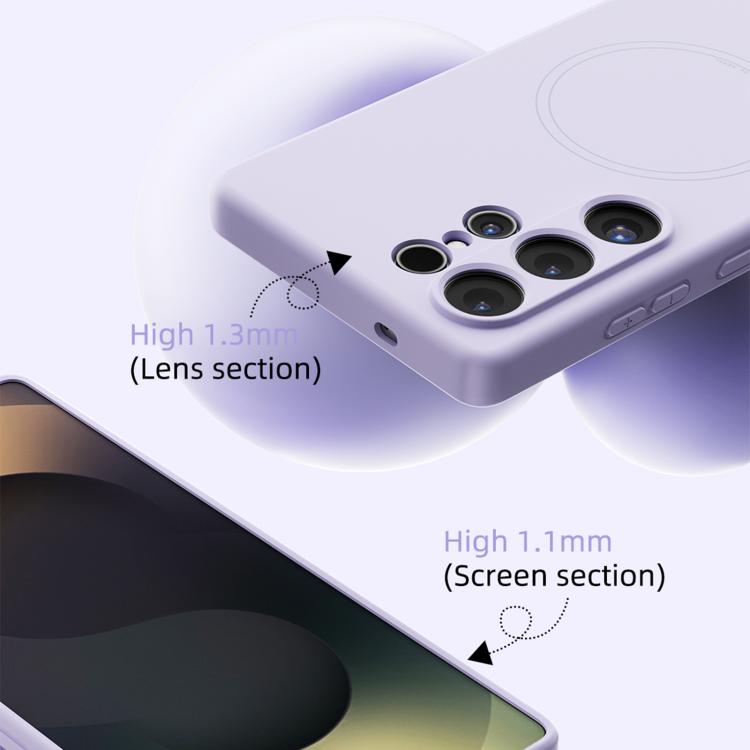 For Samsung Galaxy S24 5G ABEEL Skin-friendly Feel Magsafe Liquid Silicone Phone Case