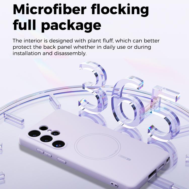 For Samsung Galaxy S24 FE 5G ABEEL Skin-friendly Feel Magsafe Liquid Silicone Phone Case