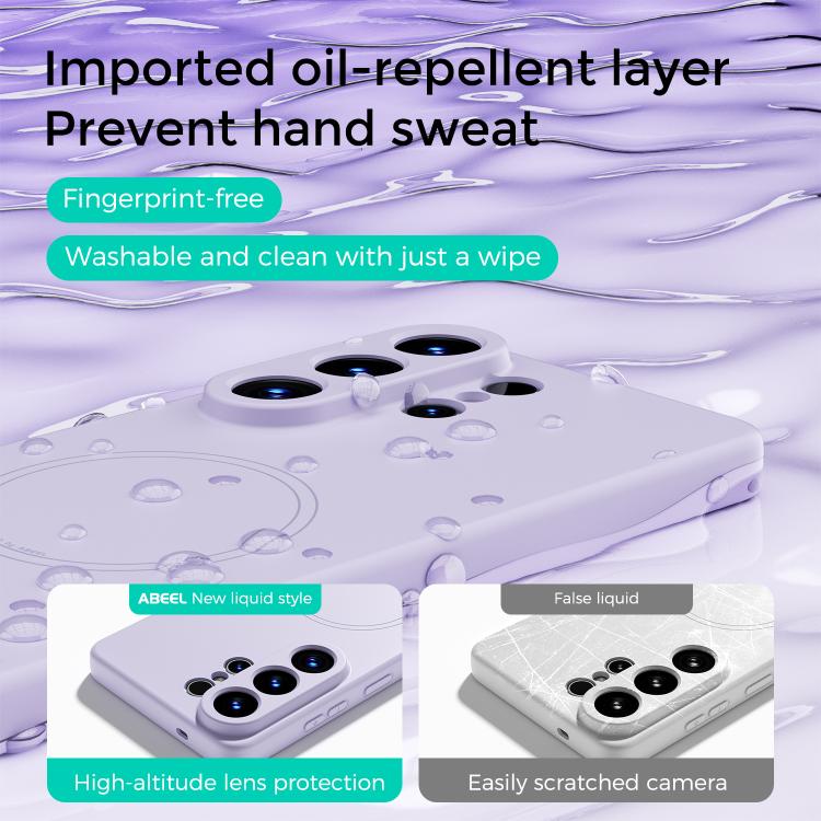 For Samsung Galaxy S26 5G ABEEL Skin-friendly Feel Magsafe Liquid Silicone Phone Case