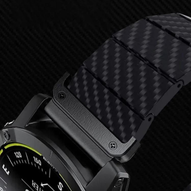 For Garmin 22mm Carbon Fiber Magnetic Loop Watch Band