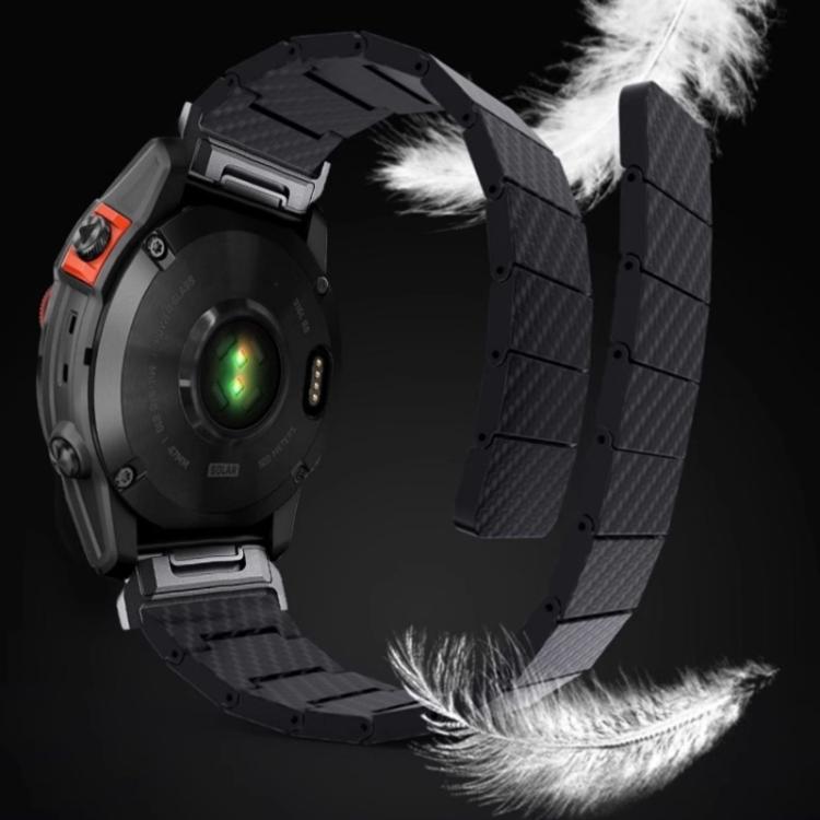 For Garmin 22mm Carbon Fiber Magnetic Loop Watch Band