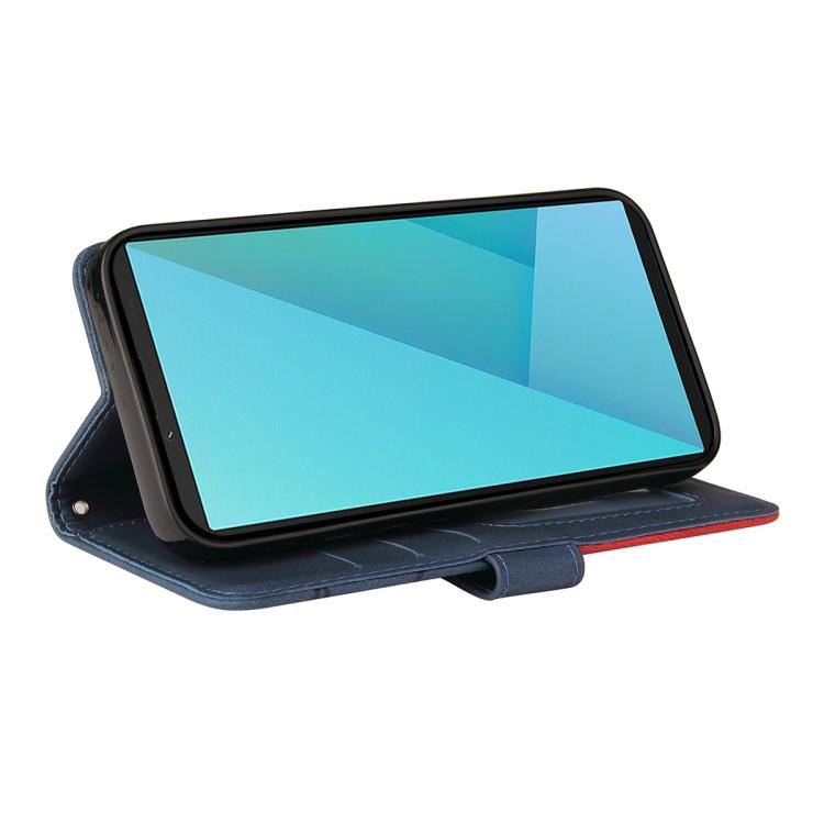 For Sony Xperia 10 VII Dual-color Splicing Flip Leather Phone Case