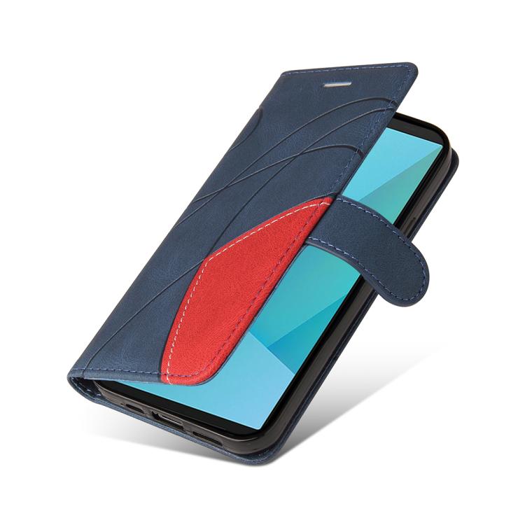 For Sony Xperia 10 VII Dual-color Splicing Flip Leather Phone Case