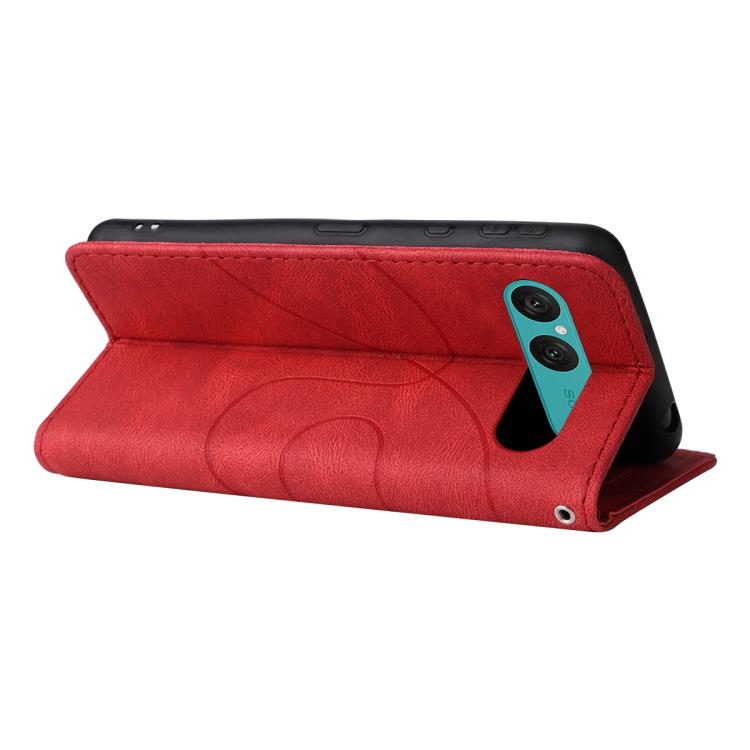 For Sony Xperia 10 VII Dual-color Splicing Flip Leather Phone Case