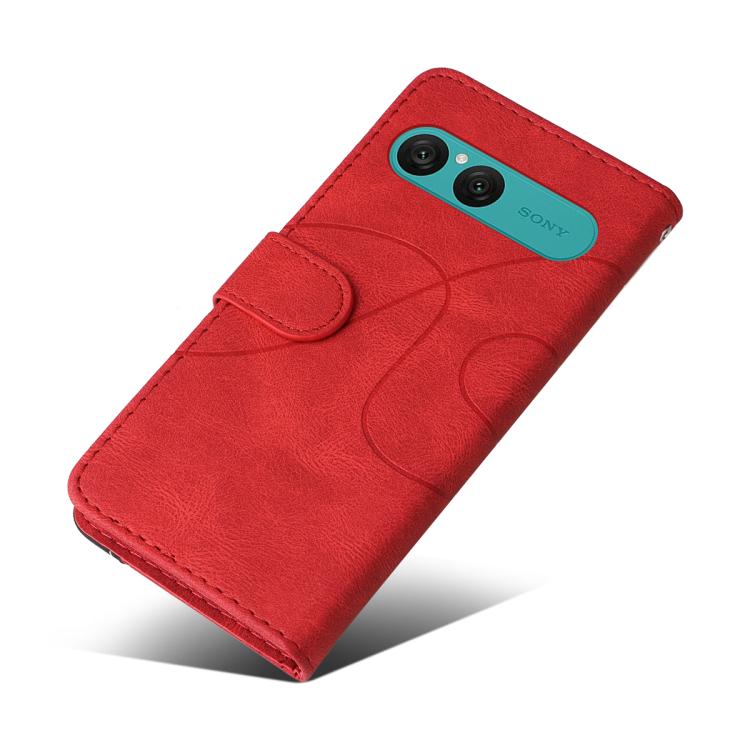 For Sony Xperia 10 VII Dual-color Splicing Flip Leather Phone Case