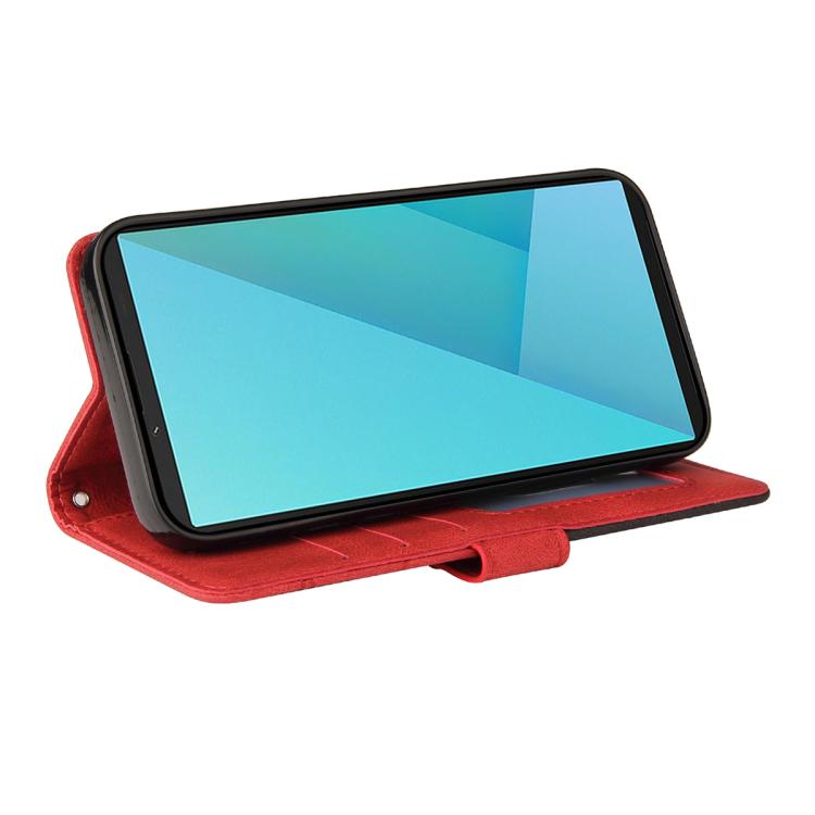 For Sony Xperia 10 VII Dual-color Splicing Flip Leather Phone Case