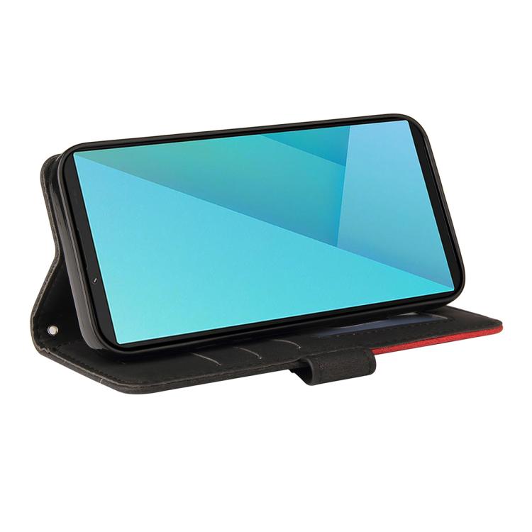 For Sony Xperia 10 VII Dual-color Splicing Flip Leather Phone Case
