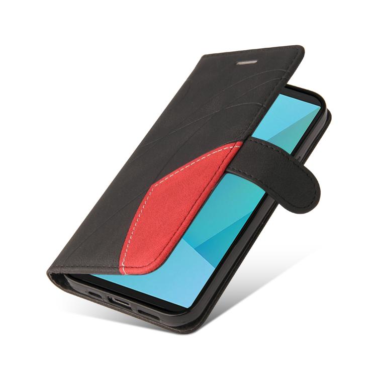 For Sony Xperia 10 VII Dual-color Splicing Flip Leather Phone Case