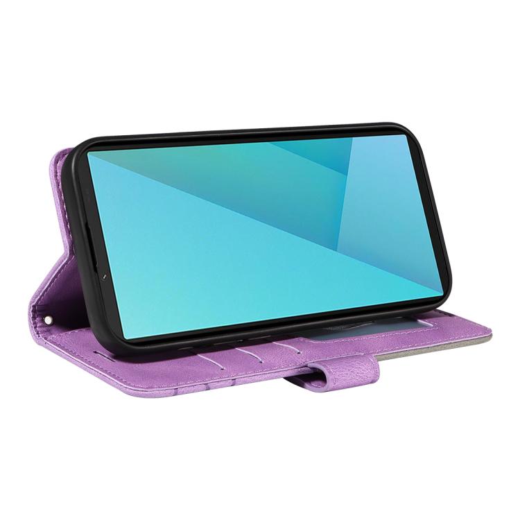 For Sony Xperia 10 VII Dual-color Splicing Flip Leather Phone Case