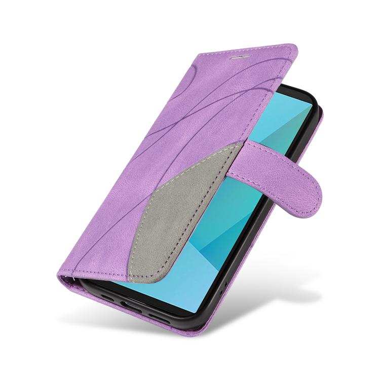 For Sony Xperia 10 VII Dual-color Splicing Flip Leather Phone Case