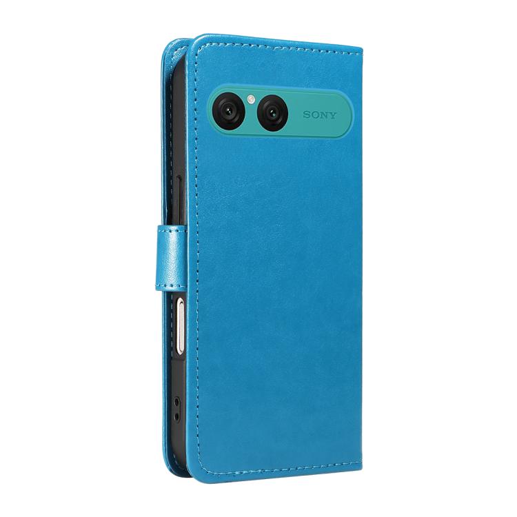 For Sony Xperia 10 VII Cat Bee Embossing Pattern Shockproof Leather Case