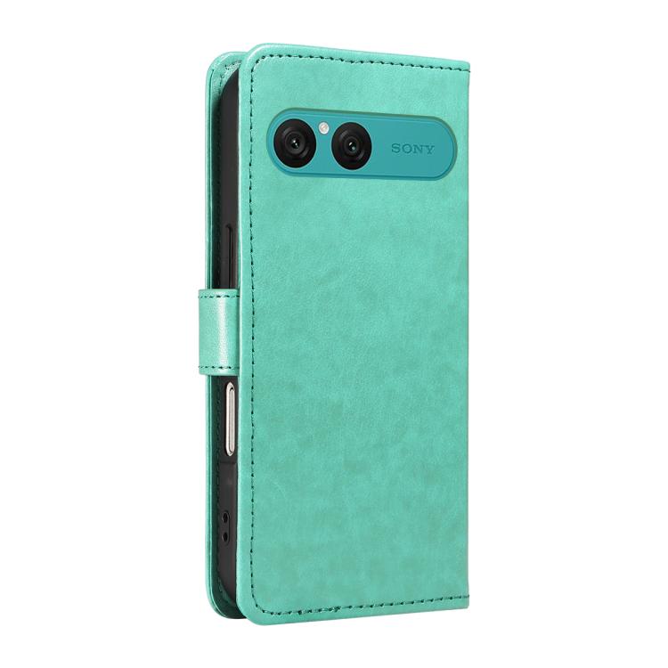 For Sony Xperia 10 VII Cat Bee Embossing Pattern Shockproof Leather Case