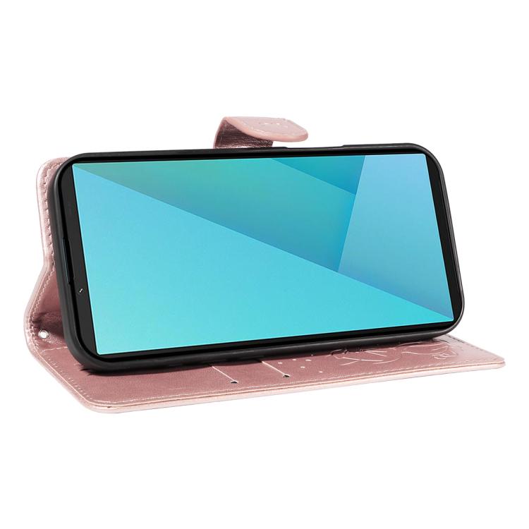 For Sony Xperia 10 VII Cat Bee Embossing Pattern Shockproof Leather Case