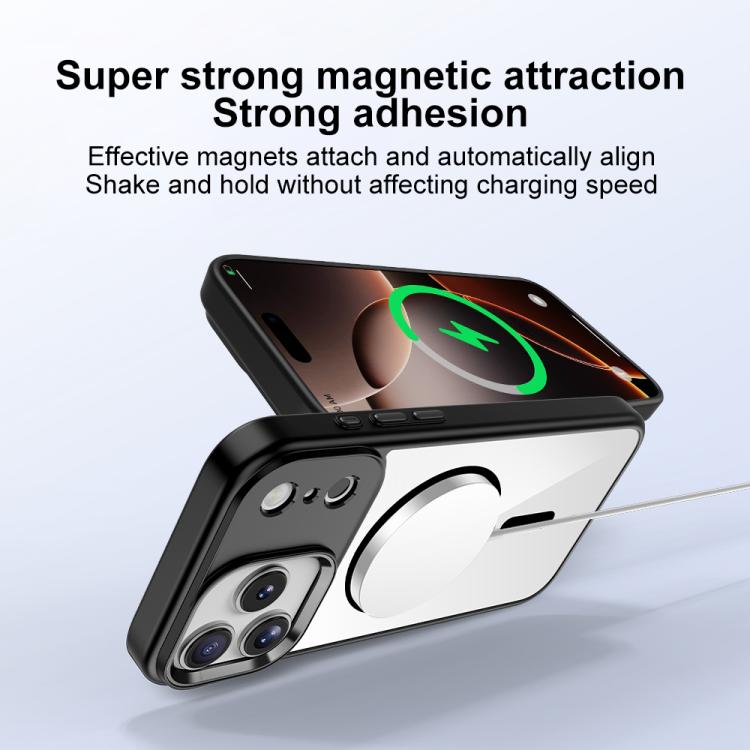 For iPhone 17 Pro MagSafe Anti-fingerprint Highly Transparent PC Phone Case