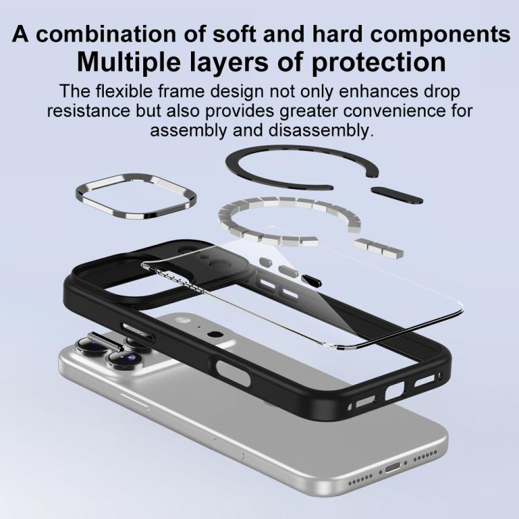 For iPhone 17 MagSafe Anti-fingerprint Highly Transparent PC Phone Case