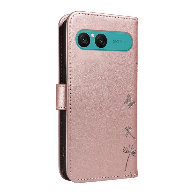 For Sony Xperia 10 VII Dandelion Embossed Pattern Flip Leather Phone Case