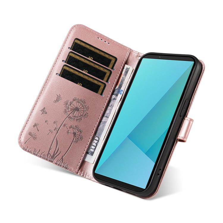 For Sony Xperia 10 VII Dandelion Embossed Pattern Flip Leather Phone Case