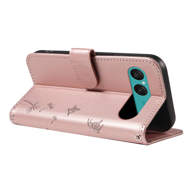 For Sony Xperia 10 VII Dandelion Embossed Pattern Flip Leather Phone Case