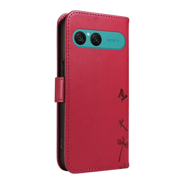 For Sony Xperia 10 VII Dandelion Embossed Pattern Flip Leather Phone Case