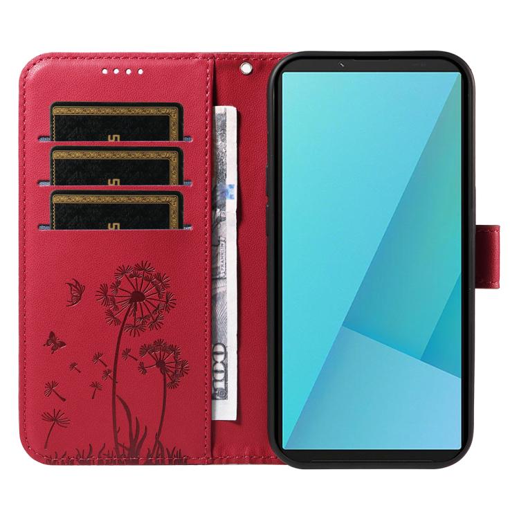 For Sony Xperia 10 VII Dandelion Embossed Pattern Flip Leather Phone Case