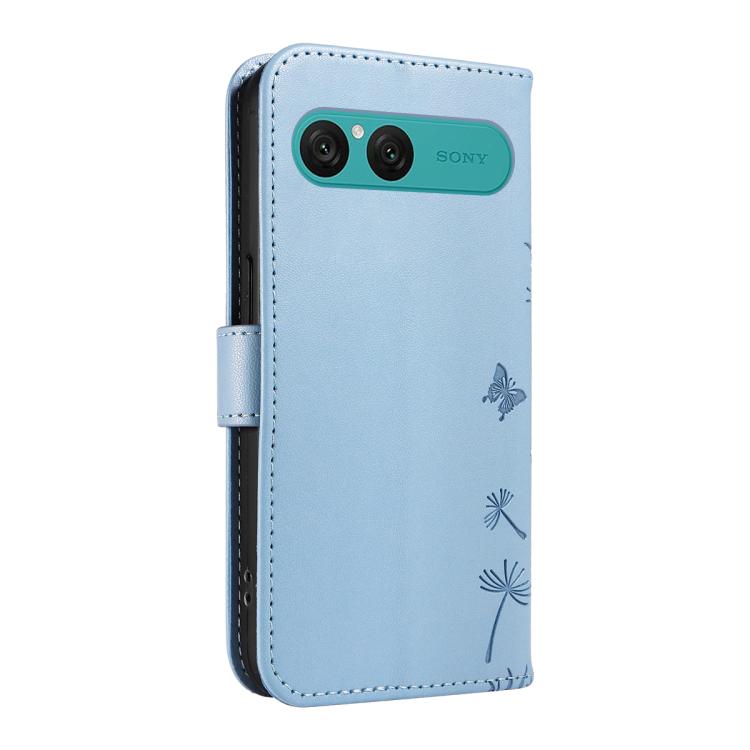 For Sony Xperia 10 VII Dandelion Embossed Pattern Flip Leather Phone Case