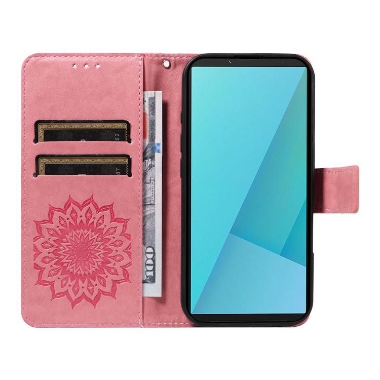 For Sony Xperia 10 VII Embossed Sunflower Pattern Flip Leather Phone Case