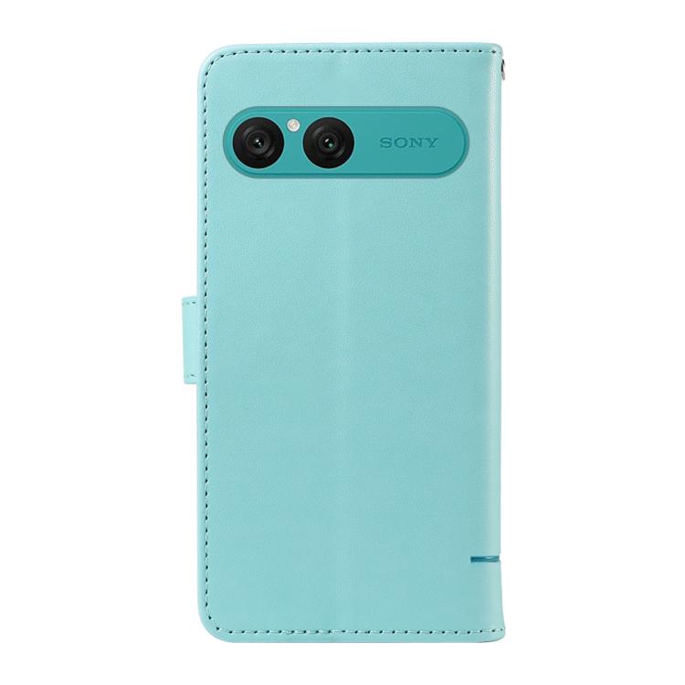 For Sony Xperia 10 VII Adorable Cat Embossed Pattern Flip Leather Phone Case