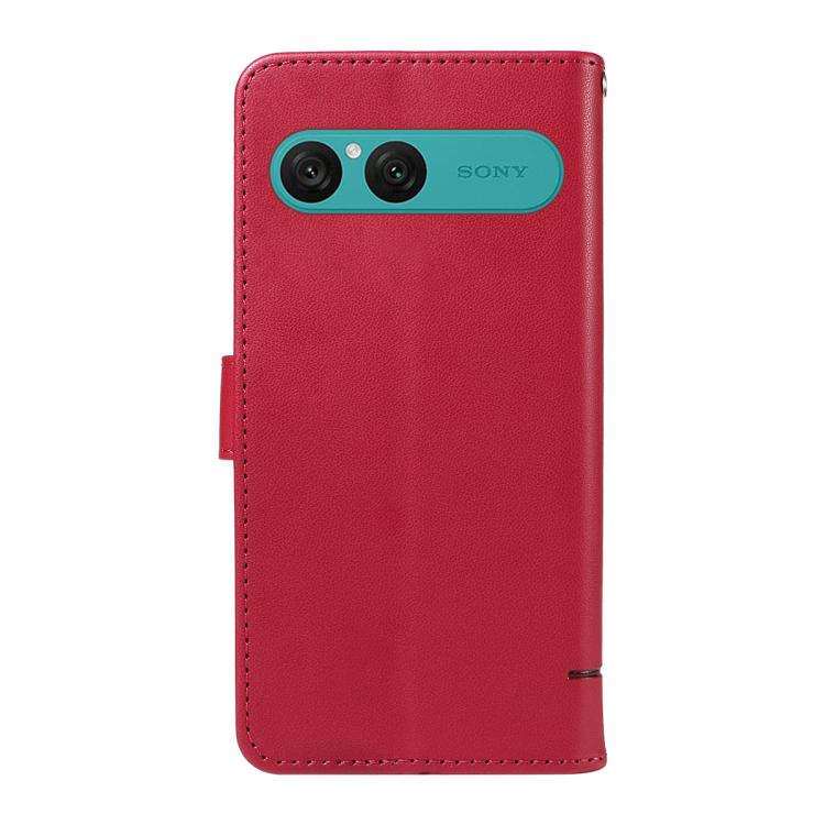 For Sony Xperia 10 VII Adorable Cat Embossed Pattern Flip Leather Phone Case