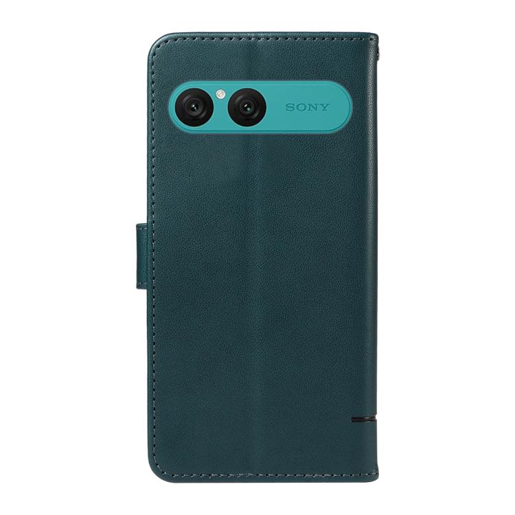 For Sony Xperia 10 VII Adorable Cat Embossed Pattern Flip Leather Phone Case