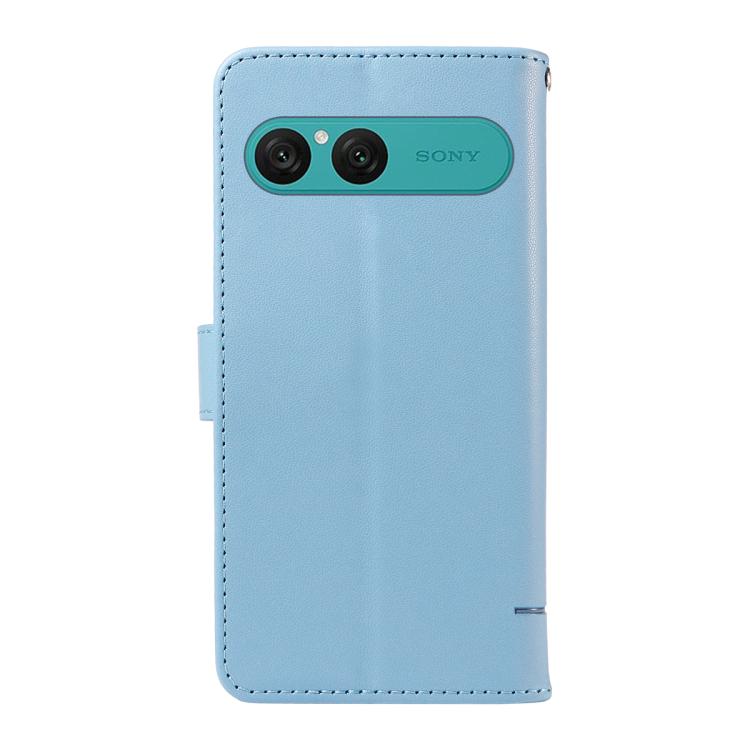 For Sony Xperia 10 VII Adorable Cat Embossed Pattern Flip Leather Phone Case