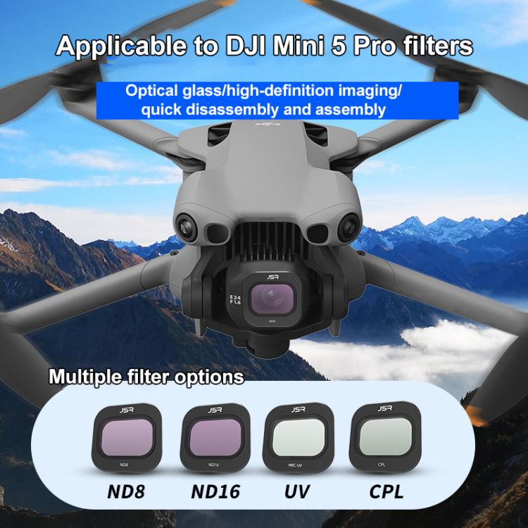 For DJI Mini 5 Pro JSR KB Series Drone Camera Lens Filter, Filter:ND16