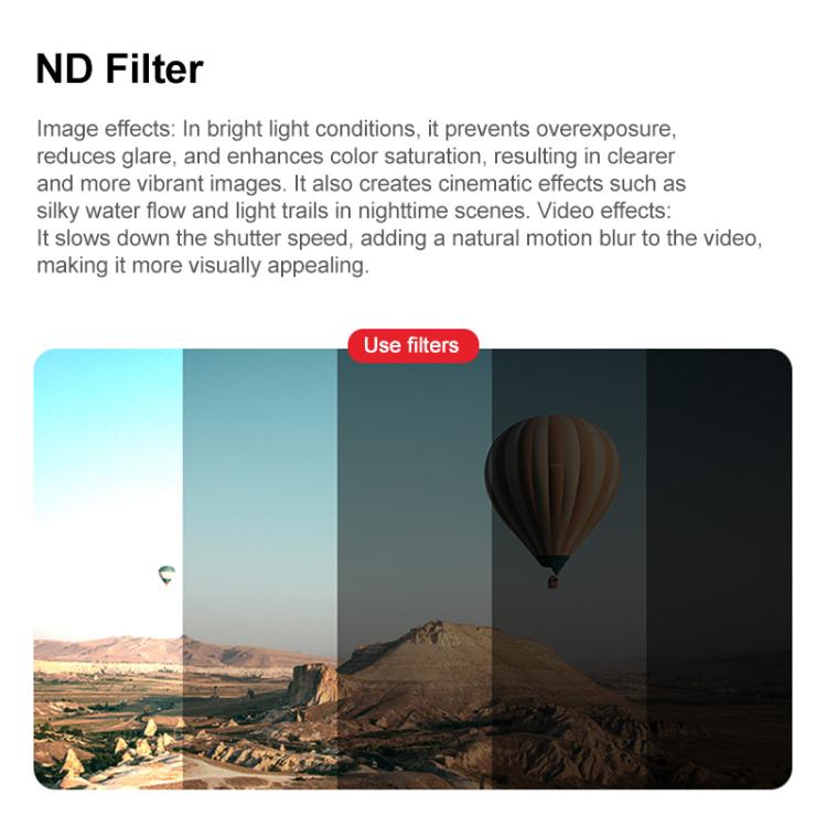 For DJI Mini 5 Pro JSR KB Series Drone Camera Lens Filter, Filter:ND16