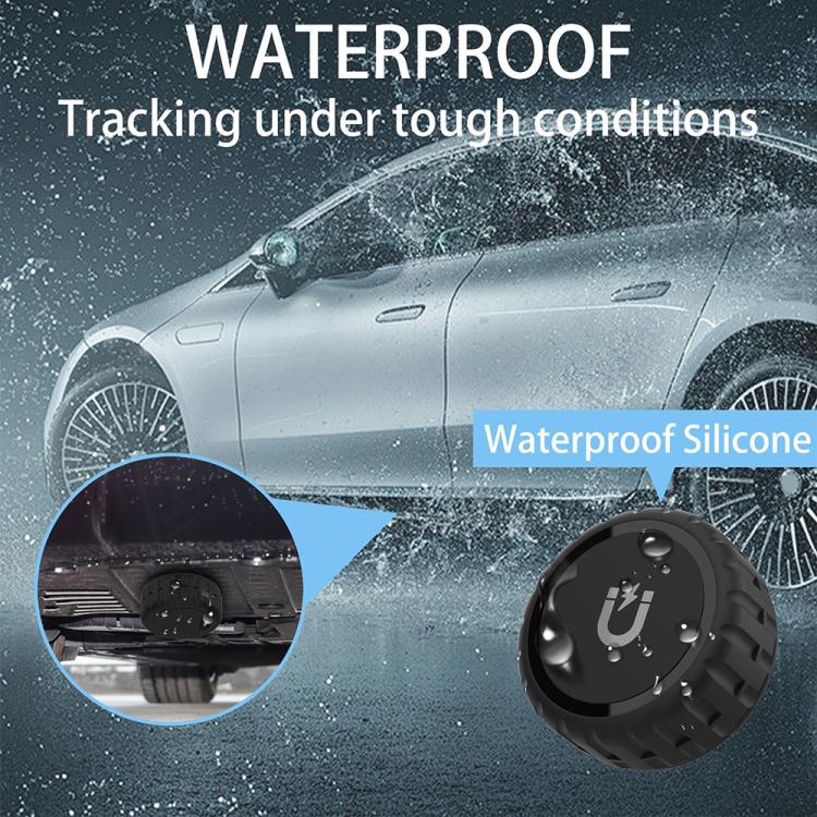 For AirTag 2nd Gen / AirTag 1st Gen XDcase Strong Magnetic Waterproof PC Protective Case - Black