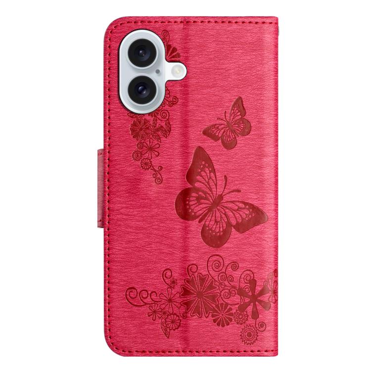 For iPhone 17 Butterfly Embossed Flip Leather Phone Case