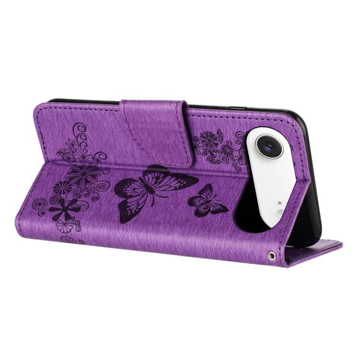 For iPhone Air Butterfly Embossed Flip Leather Phone Case