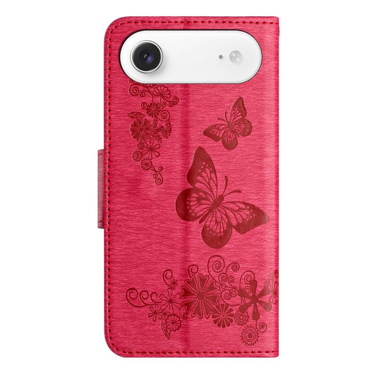 For iPhone Air Butterfly Embossed Flip Leather Phone Case