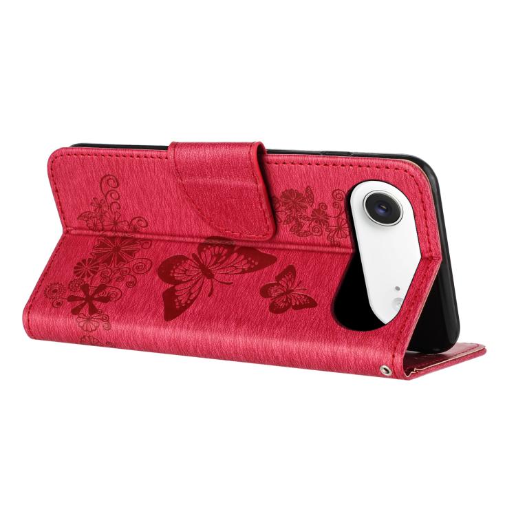 For iPhone Air Butterfly Embossed Flip Leather Phone Case