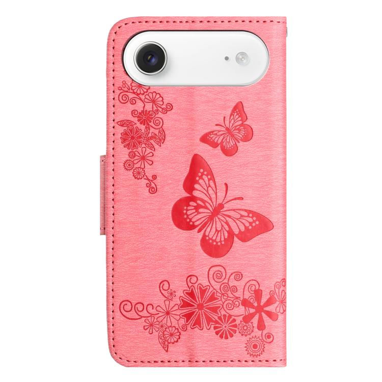 For iPhone Air Butterfly Embossed Flip Leather Phone Case