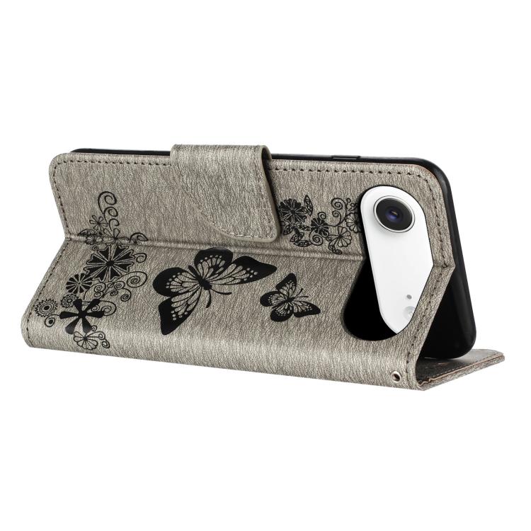 For iPhone Air Butterfly Embossed Flip Leather Phone Case