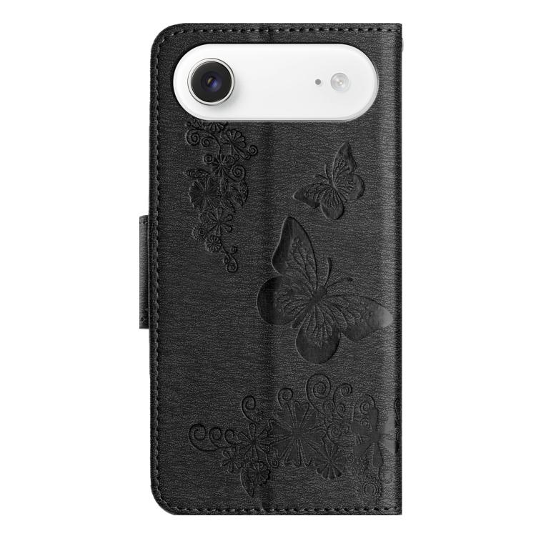For iPhone Air Butterfly Embossed Flip Leather Phone Case