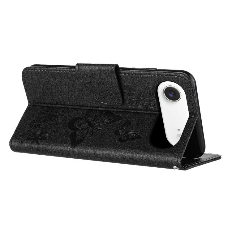 For iPhone Air Butterfly Embossed Flip Leather Phone Case